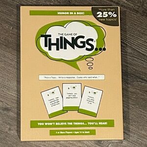 “The Game of Things” Humor In A Box Family Board Card Game New Ages 14 - Adult